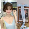 Grampo de Cabelo Fita de Laço Puro Desejo Estilo Francês Fada Menina Doce High-End Versátil Acessório de Cabelo Lateral de Fita