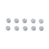 Cuentas Perforadas de Acero Inoxidable con Números 0-9 de 7 mm para DIY Collar Pulsera Fecha de Cumpleaños Cuentas Accesorios Cumpleaños DIY