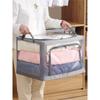 Nueva Caja de Almacenamiento de Ropa Transparente Completa Caja de Tela para Ropa Plegable Artefacto de Acabado para Armario de Dormitorio para el Hogar