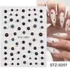 Pegatinas de Arte de Uñas Nuevas Transfronterizas Estampadas Estéreo 5D Halloween Vísceras Corazón Órgano Horror Pegatinas Adhesivas para Uñas