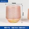 Portavelas de vidrio creativo, taza para velas de soja con relieve de color, taza para velas de vidrio transparente DIY, taza para aromaterapia