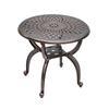 Mesa e Cadeira de Alumínio Fundido para Exterior Combinação de Mesa e Cadeira para Varanda Mesa e Cadeira para Pátio Jardim Exterior Hotel Mesa e Cadeira Doméstica Transfronteiriça Comércio Exterior Mesa Redonda
