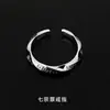 Anillo de los siete pecados capitales para hombre diseño de nicho ins moderno alta Sensación anillo individual personalidad anillo ajustable para dedo índice de hombre