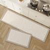 Tapete para Piso de Cocina Estilo Wabi-Sabi, Antideslizante, Resistente al Aceite, Limpiable con Trapo, Tapete para Pies sin Lavado, Absorbente de Agua, Absorbente de Aceite, Tierra de Diatomeas, Alfombra Resistente a Manchas