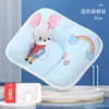 Almohada de Dibujos Animados para Bebé en Stock, Soporta la Forma de la Cabeza del Bebé, Almohada de Dibujos Animados de Algodón Transpirable para Recién Nacidos, Transpirable y Desmontable