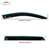 Adecuado para Hyundai Santa Fe Santafe Modelos 10 Visera de Lluvia y Sol para Modificación de Coche de Acrílico con Tiras Brillantes