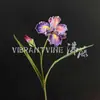 Flores artificiales de lirio de lujo ligero estilo francés, decoraciones realistas y de alta gama para sala de estar y mesa de comedor, adornos florales