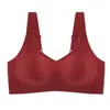Ropa interior sin costuras con tira de gelatina para mujer, copa pequeña, push-up, sin aros, chaleco deportivo para yoga, sostén de soporte suave, verano, delgado