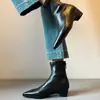 2026 Botines Delgados Simples Versátiles de Tacón Bajo Punta Fina para el Uso Diario Parte Superior Suave Suela Suave Silueta Delgada Botines Elásticos