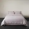 Estilo de Casa de Campo Rústica, Funda de Edredón de Algodón y Lino Sin Teñir con Botones de Coco, Juego de Cama con Sensación Relajada, Ropa de Cama de Cuatro Piezas Wabi-Sabi de Alta Gama