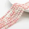Novas contas redondas peroladas de pedra branca de 8MM, contas de vidro, acessórios para joias DIY, acessórios para brincos, pulseiras, colares