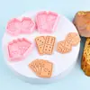 Serie Temática de Juegos Moldes para Galletas Póker 3D Dibujos Animados Moldes para Galletas Arcilla DIY Simulación Galletas Impresas