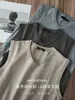 Chaleco de Punto Grueso Suave con Cuello en V para Hombre, Capa Base para Otoño e Invierno, Estilo Casual Maduro