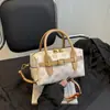 Bolso Bandolera Monograma Vintage Transfronterizo para Mujer 2026 Nuevo Verano Bolso de Mano Europeo y Americano para el Trabajo Bolso de Hombro Versátil de Moda