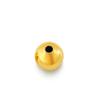 Accesorios para joyería DIY chapados en oro al por mayor, cuentas sueltas, oro de arena de Vietnam, pulseras, accesorios de cuentas redondas esmeriladas