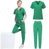 Roupas de Jogging Quentes e Populares Europeias e Americanas para Mulheres Uniforme Casual Terno Roupa para Lavar de Doutor, Enfermeiro, Sala de Operação, Hospital
