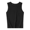 Colete masculino verão solto moda marca esportes fitness sem mangas camiseta masculina manga curta colete da moda camisa base tendência