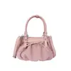 Nuevo Diseño de Marca Pequeña Otoño/Invierno Bolso Cubo de Gamuza Plegado para Mujer 2026 Moda Bolso de Hombro Único Cruzado para el Trabajo