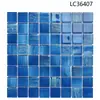 Azulejos de mosaico de cristal para piscina, piscina de observación, inodoro, estanque de peces, bañera, azulejos azules para casa de huéspedes