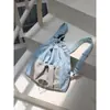 Mochila Coreana de Grande Capacidade com Cordão 2024 Nova Casual Versátil Bolsa de Estudante Bolsa Escolar Bolsa Transversal