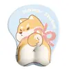Chai Dog Japonês Mouse Pad Fofo Apoio de Pulso Apoio de Pulso Peito Estéreo 3D Almofada de Silicone para Pulso Meninas Ins