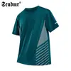 Camiseta de Verano Nuevo Estilo de Seda de Hielo de Secado Rápido Fitness Bádminton Correr Elástica Transpirable Top Cuello Redondo Camiseta Deportiva de Manga Corta