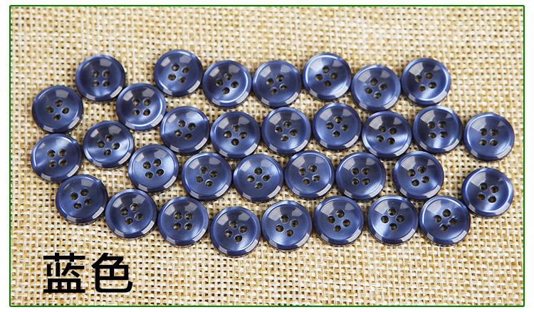 智贝描述图:高档树脂衬衫纽扣子圆形 白色红色衬衫扣T恤 扣子