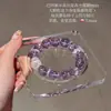 Pulsera Joyería de Mano Pulsera de Mariposa Morada Pulsera de Cristal de Imitación Pulsera para Mujer Joyería de Moda Pulsera de Cristal Pulsera de Amatista