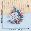 Bordado Duoku etiqueta de bordado por computadora unicornio de dibujos animados parche DIY pegatinas accesorios de ropa etiqueta de tela pegatinas de tela bordadas