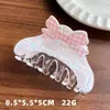 2026 Nuevo Estilo Pinza para el Cabello de Plástico con Forma de Lazo Grande para la Parte Posterior de la Cabeza Peinado de Cola de Caballo de Gama Alta Pinza de Tiburón