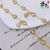 Pulsera de Calabaza Popular Blanca con Incrustaciones de Diamantes Luna Blanca y Madreperla Blanca, Nueva Moda, Joyería Hueca de Calabaza Pequeña para Transmisión en Vivo de Influencer de Moda