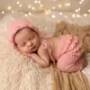 Novo produto transfronteiriço: Fantasia de dinossauro de mohair tricotada à mão para fotografia infantil, suéter para foto de bebê