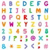 6 Hojas/Paquete de Combinación de Números, Letras y Símbolos Pegatinas de Graffiti Coloridas Venta Caliente Transfronteriza Decorativas DIY para Tazas de Agua Pegatinas para Computadora