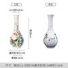 Nuevo Jarrón Redondo de Cerámica Jingdezhen Estilo Chino para Sala de Estar Arreglo de Flores Secas, Artesanías Decorativas Estilo Zen al Lado del Mueble de TV