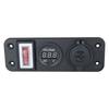 Nuevo Coche Modificado Uno-A-Tres Pantalla Digital USB Cargador de Coche para Teléfono Móvil 3.1A Cargador USB Dual para Coche Base Femenina