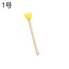 Cepillo de esponja con mango de madera y cabeza de hongo redondo, venta al por mayor de fábrica, serie de herramientas de grafiti para pintura artística infantil