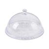 Tampa de jantar redonda acrílica para assar, tampa transparente para alimentos, tampa de plástico para alimentos, tampa para prato de frutas, tampa para pão, capa para buffet
