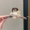 Elegante pinza grande para el pelo para mujer, nuevo pinza de tiburón de felpa 2026, pinza para el pelo de la parte trasera de la cabeza, accesorio para peinar el pelo
