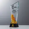 Trofeo de Cristal Creativo, Cristal de Alta Calidad, Reunión Anual del Empleado Destacado, Premios Anuales Impresos a Color, Premios al por Mayor para Concursos