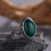 Anillo de plata tailandesa retro original con forma de tesoro, joyería natural de plata de ley S925, anillo de nicho para hombres y mujeres, plata lisa, venta al por mayor