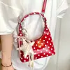 Bolso de Mano Moderno con Lazo Estilo Coreano para Mujer, Nuevo Bolso Cruzado Transfronterizo de Lunares Tipo Bolita, Bolso de Hombro Cruzado para Viajes, Moderno
