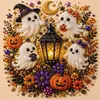 Kit DIY Pintura de Diamante Fantasma de Halloween 5D Pintura de Diamante Papai Noel de Natal Decoração de Casa Feita à Mão
