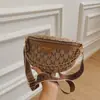 Bolso Cruzado de un Solo Hombro Nuevo para Mujer 2025, Riñonera Pequeña Versátil Casual, Bolso de Pecho de Moda para Celebridades de Internet, Bolso Cruzado de Letras a la Moda