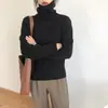 Suéter de Punto Holgado Estilo Perezoso de Cuello Alto para Mujer Otoño/Invierno 2026, Ropa Exterior de Punto Estilo Japonés Vintage, Prenda Superior Elegante para Usar como Capa Interior
