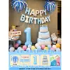 Decoración de escena para 10º cumpleaños para niños, fondo de fotos con globos para niños, accesorios de decoración de pared para salas de estar y hoteles de alta gama