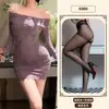 Naranja Amistad Lencería Sexy Deseo Puro Vestido Morado Sexy Ajustado Hombros Descubiertos Encaje Bodycon Vestido para Mujer A880