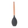 Juego de utensilios de cocina de 11 piezas de silicona personalizada OEM con mango de madera, juego de utensilios de cocina de silicona antiadherente, cuchara para cocinar, espátula, vajilla de silicona