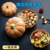 Plato Creativo de Frutas Secas, Bonita Charola de Frutas de Doble Capa para Uso Doméstico, Caja de Frutas, Artículos de Año Nuevo, Calabaza, Popular en Redes Sociales, Año Nuevo Chino