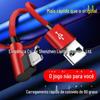 Cotovelo de viagem de mão de linha de dados de carregamento rápido Android adequado para Oppo Glory Vivo Red Rice Samsung Carregamento alongado de 2 m