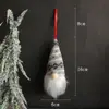 Suministros de Decoración Navideña Muñeco Hombre del Bosque de Lana Tejida Pequeño Colgante Muñeco sin Rostro Colgante para Decoración de Árbol de Navidad